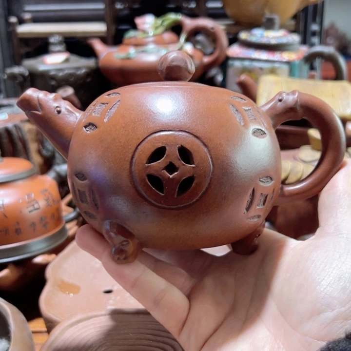 紫砂茶壶紫砂壶收藏起来了！