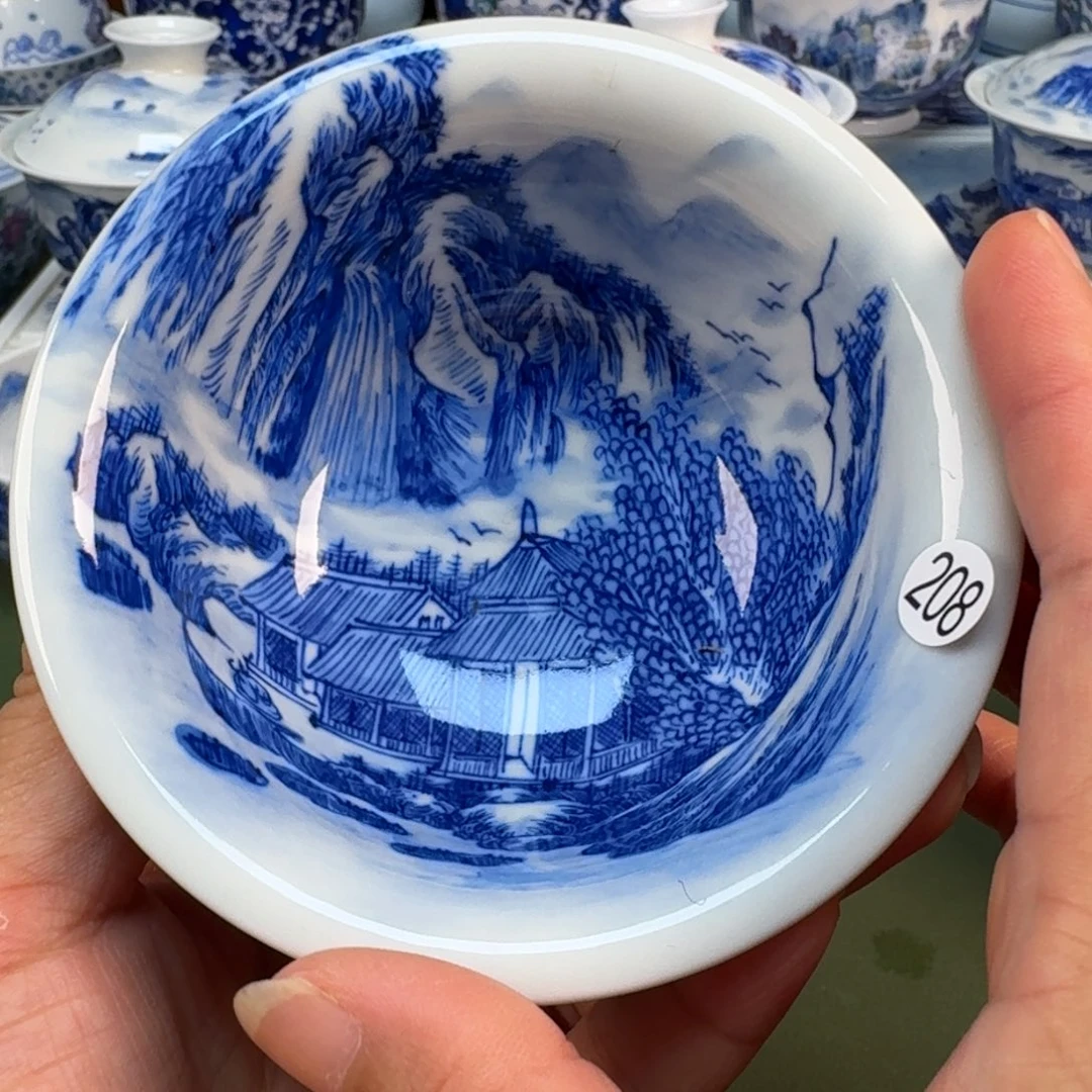 景德镇纯手绘茶具圆圆208