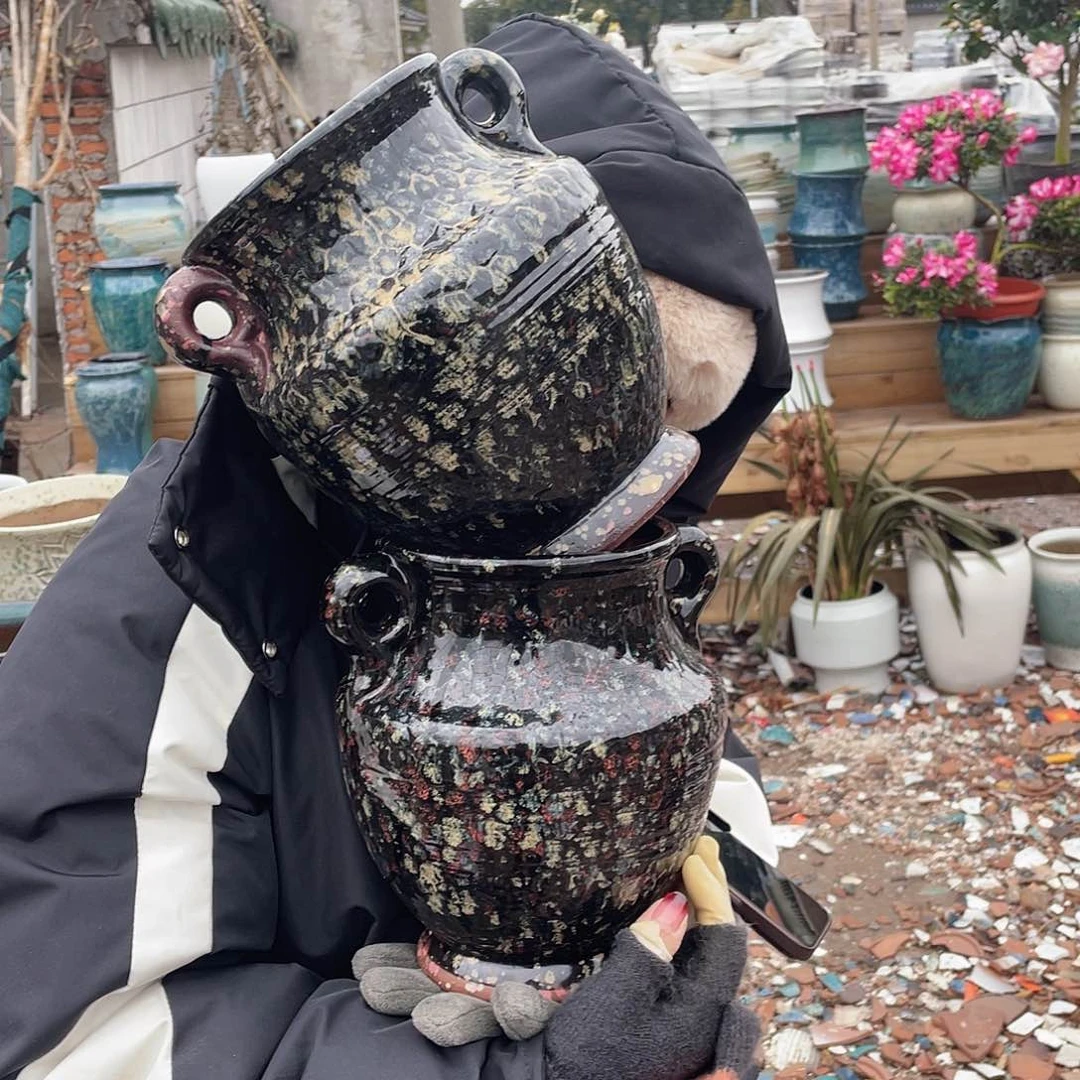 红陶王嫂花盆0201-476