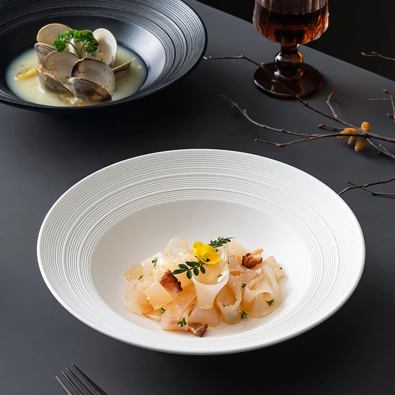 简约高级感陶瓷碗泡面碗汤碗大饭碗沙拉碗水果碗大碗磨砂碗