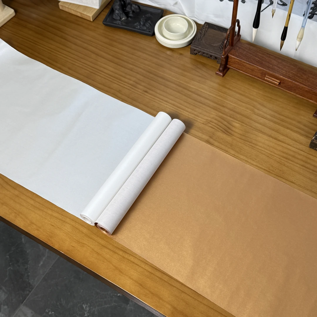 景阳阁  蜡染绢纸-泥铜泥银 书法专用作品长卷直播间专用