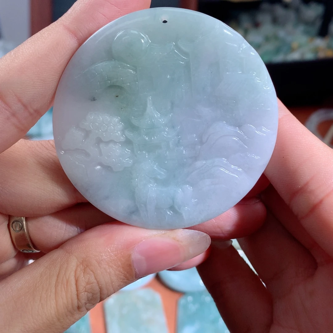 翡翠未镶嵌颈饰翡翠