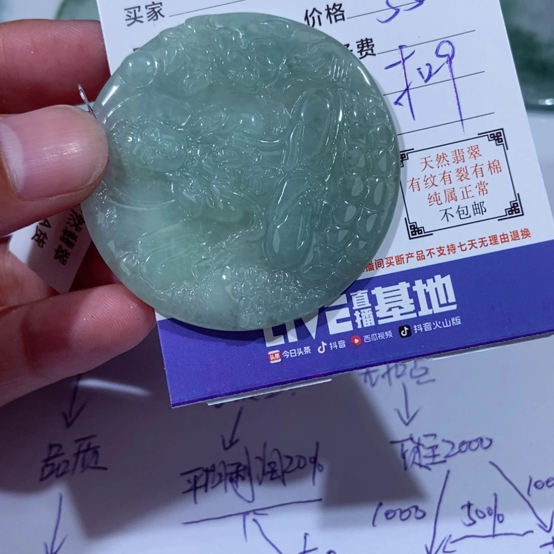 颈饰未镶嵌翡翠你**了