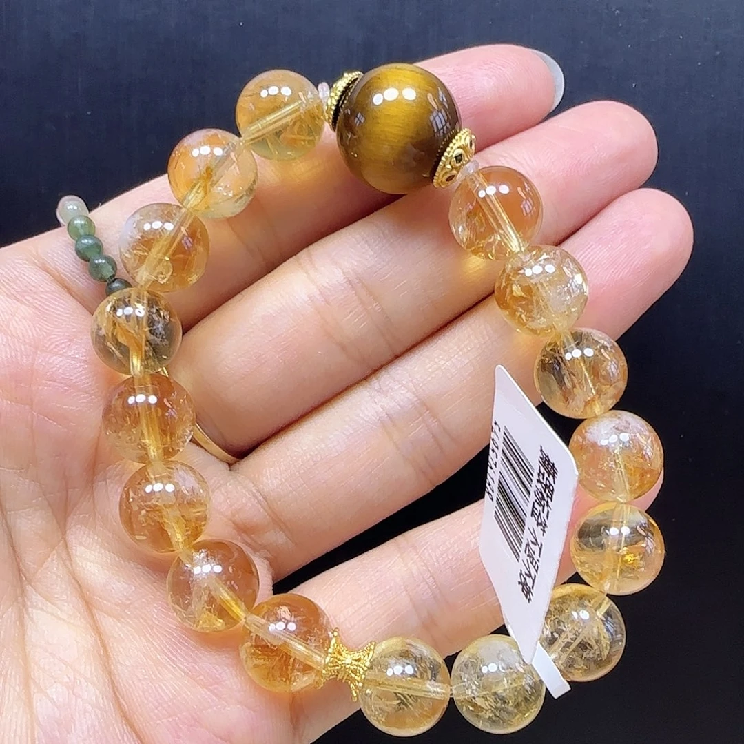 水晶手串未镶嵌黄水晶