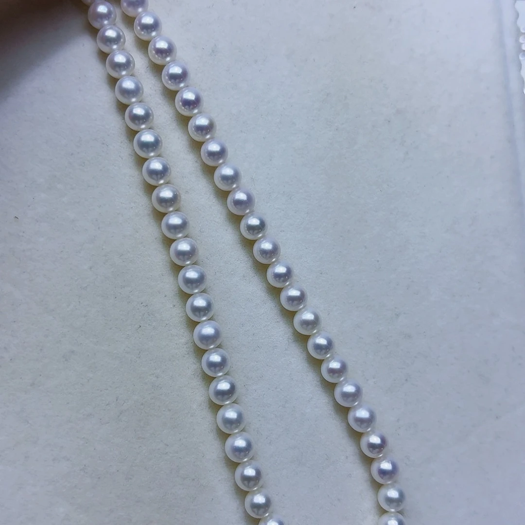 蓝***云淡水珍珠银S925镶嵌颈饰