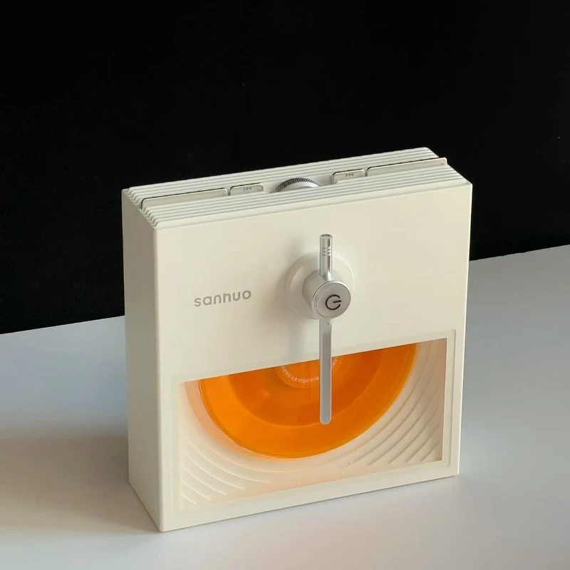 NOOWERE高级感半岛音响黑胶唱片生日礼物氛围灯高音品质蓝牙音箱