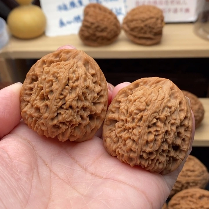 吊坠文玩核桃三角拉丝炮413941尺2058