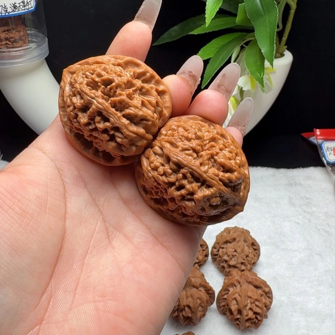 蘑***香文玩核桃把件42凤凰台