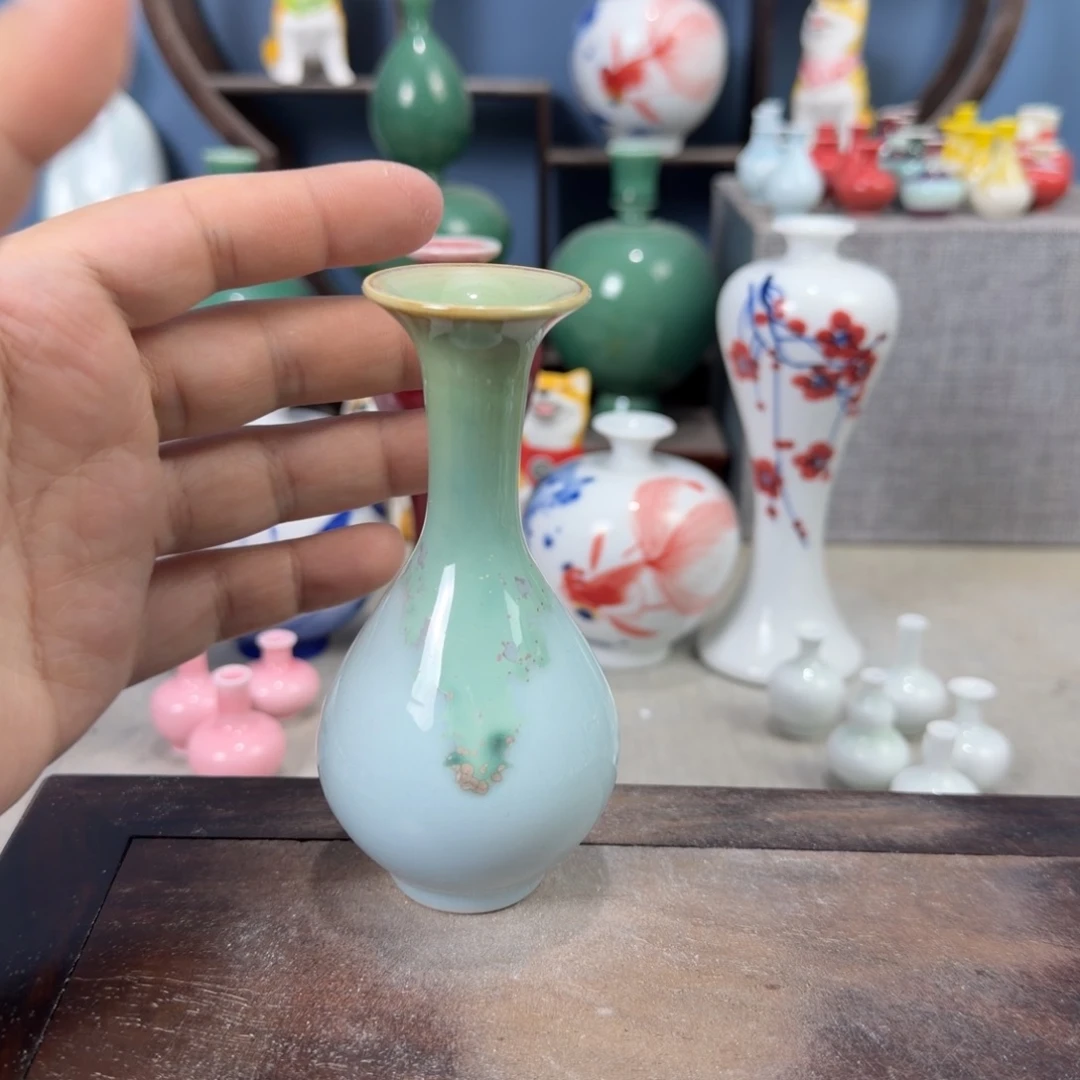 陶瓷手工小花器摆件