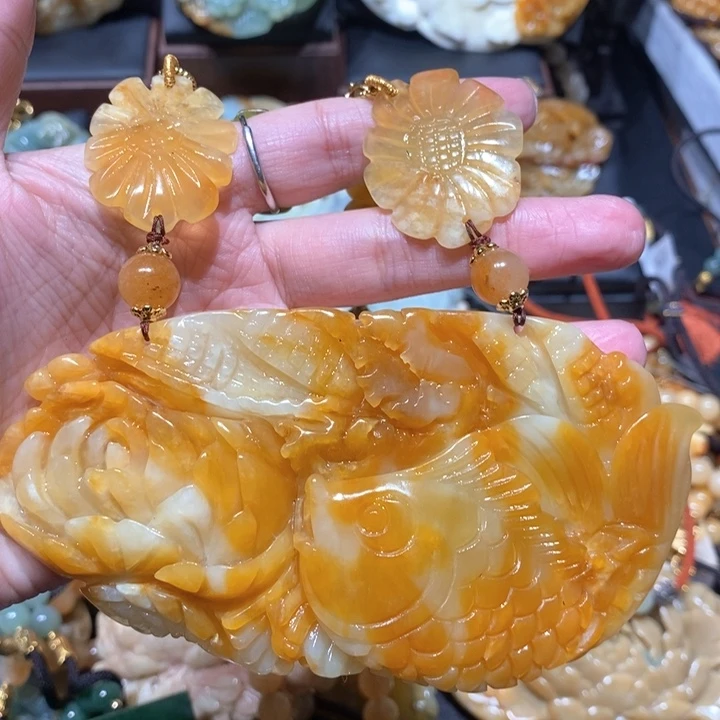 岫玉毛衣链未镶嵌玉*.