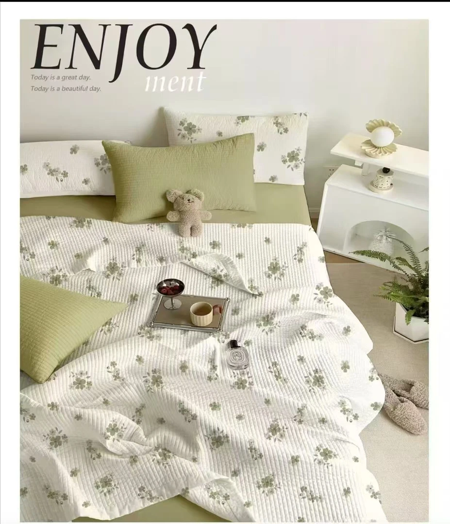 【幸运草】200*230cm天丝棉盖毯柔软顺滑轻奢丝滑大床盖