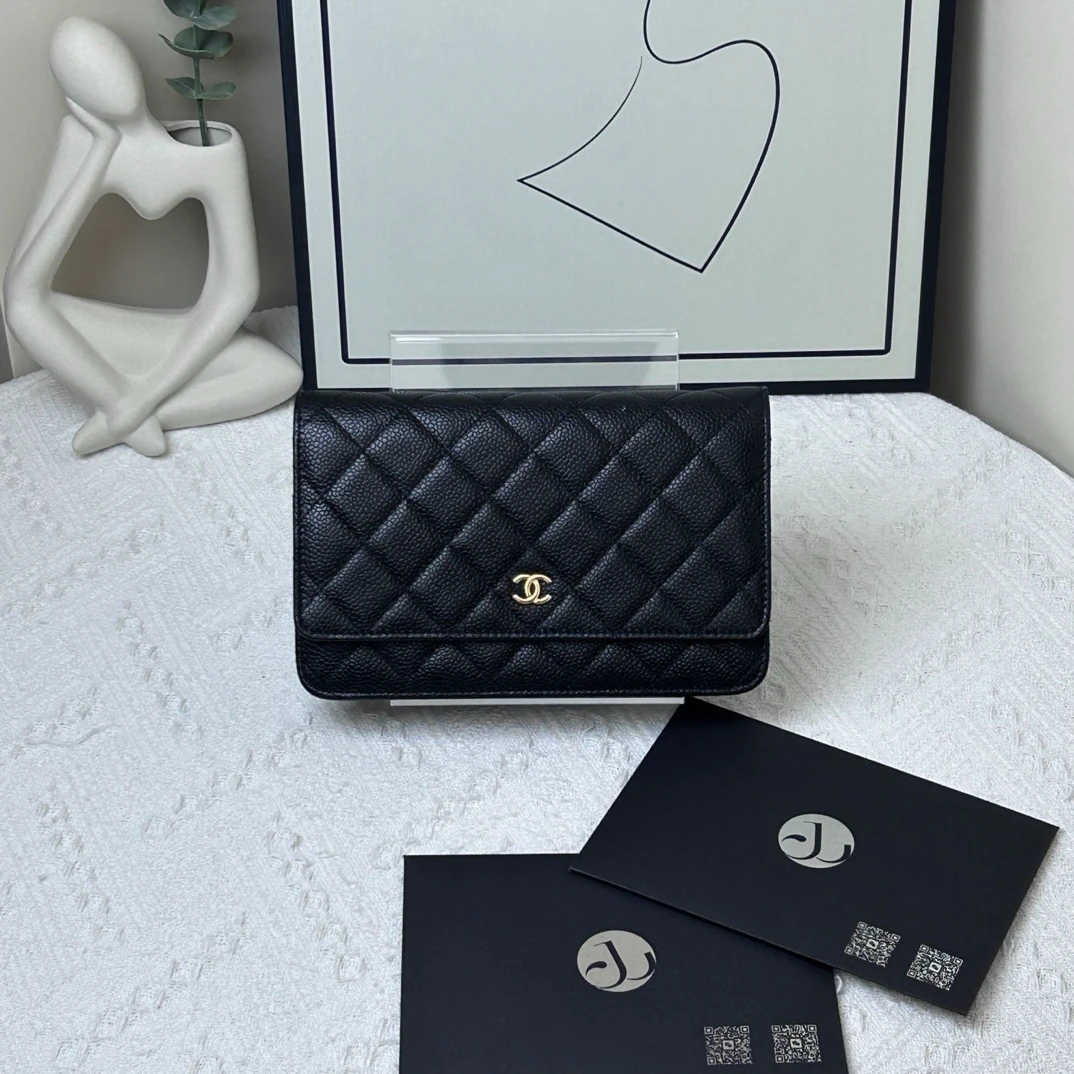 95新 Chanel/香奈儿 woc黑金牛/JW6883