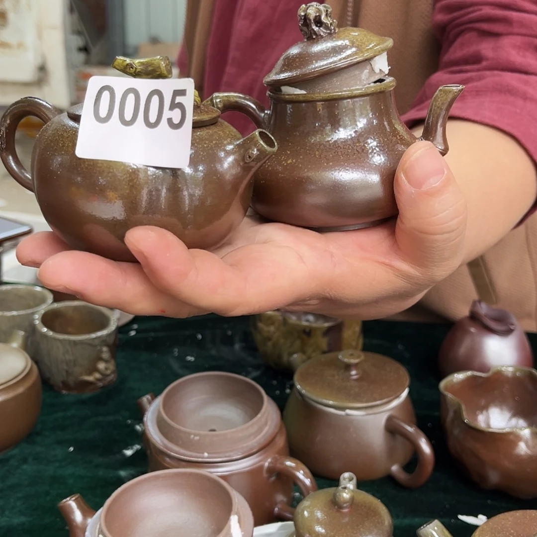 壶005柴烧开窑大吉  柿柿如意➕时来运转