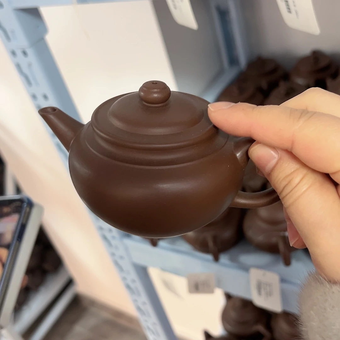 紫砂茶壶黄龙山原矿老紫泥200