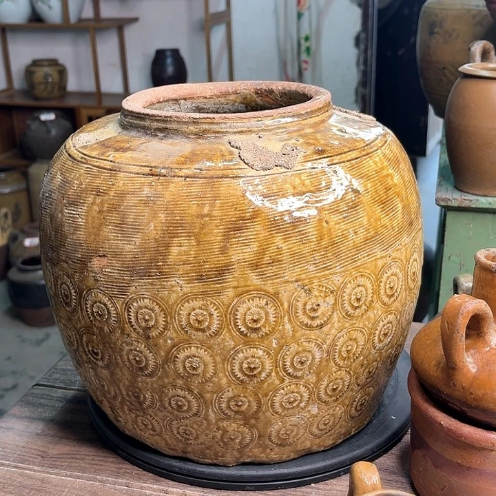 红陶花**虫老陶罐种花养草