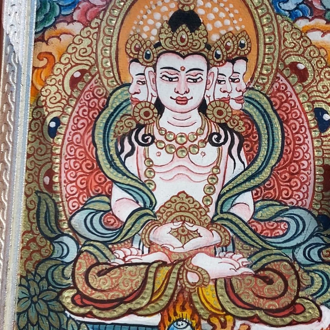 吊坠漏漏漏漏漏漏漏漏漏漏！热贡纯手绘唐卡