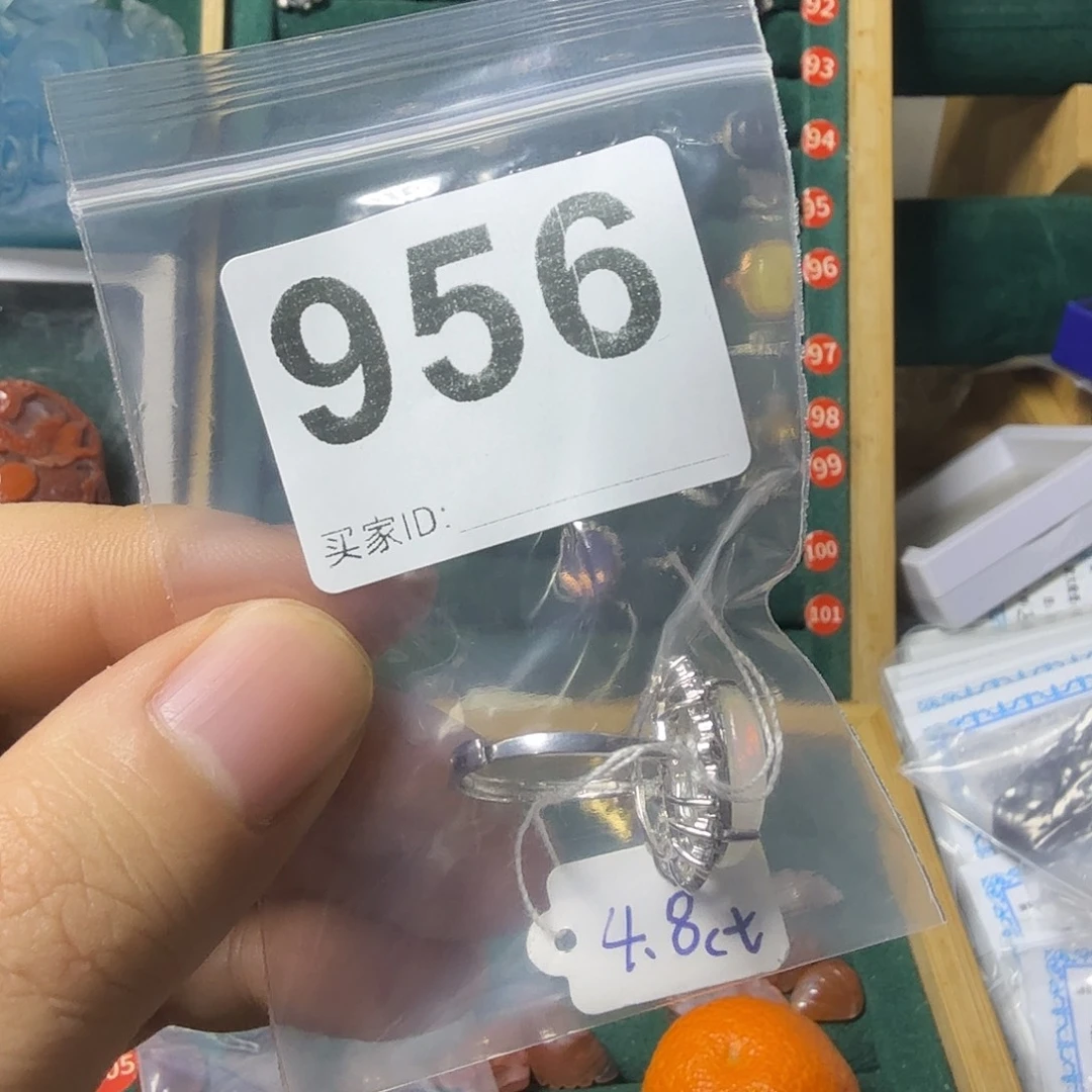 傲***咒欧泊银S925镶嵌戒指