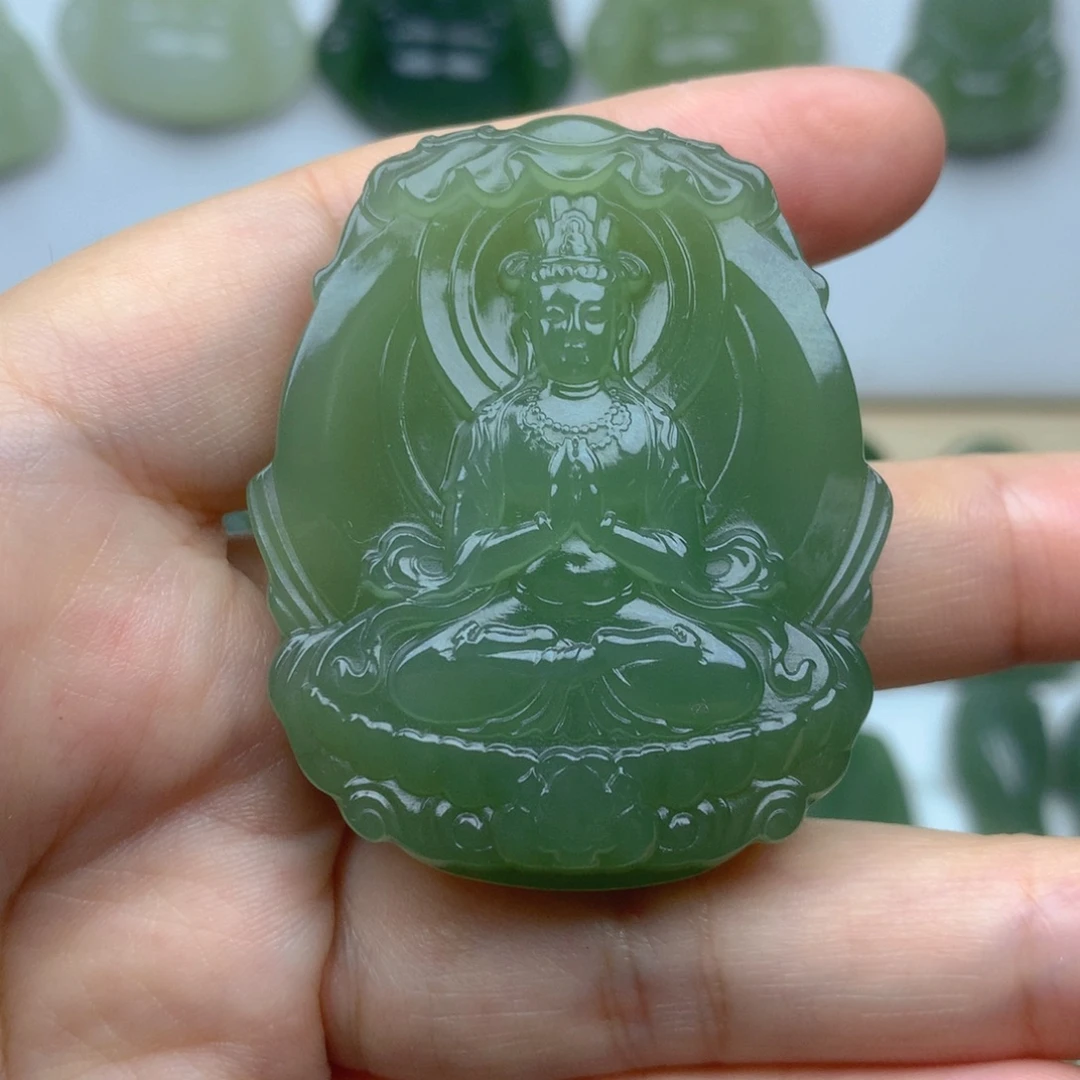 和田玉未镶嵌颈饰