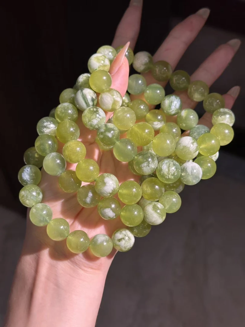 X48 天然岫玉手串 多样性发其一