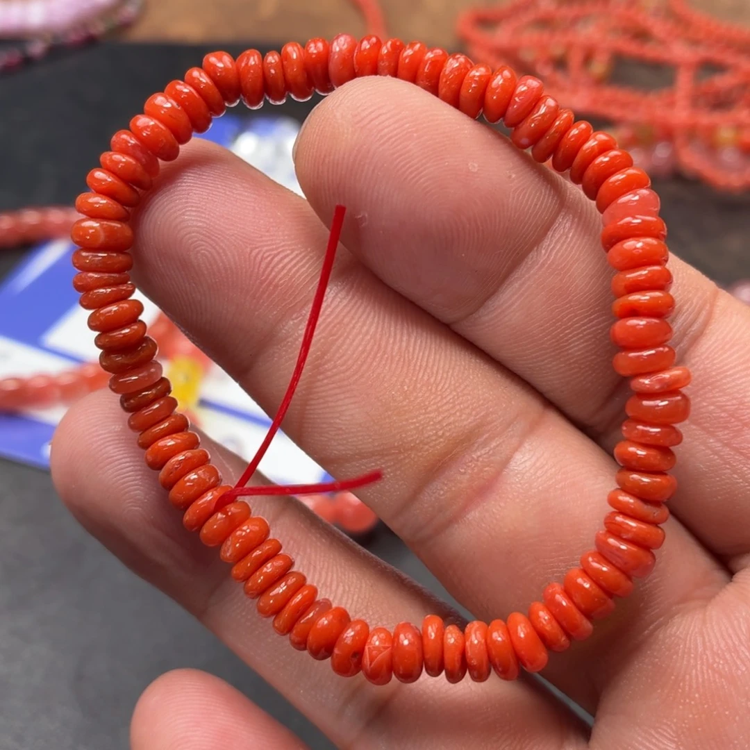 南红玛瑙未镶嵌手链