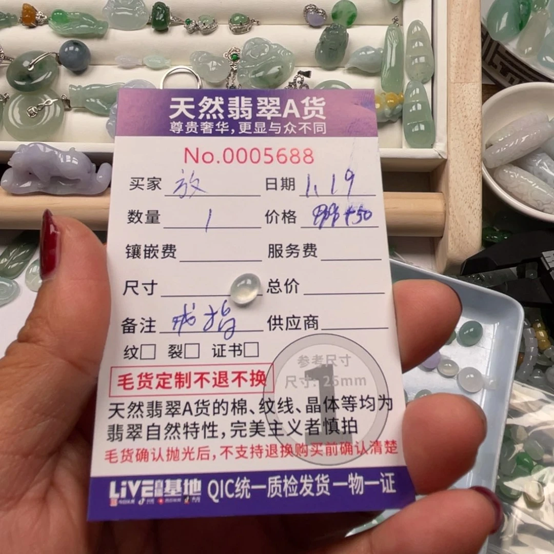 翡翠颈饰未镶嵌放****9