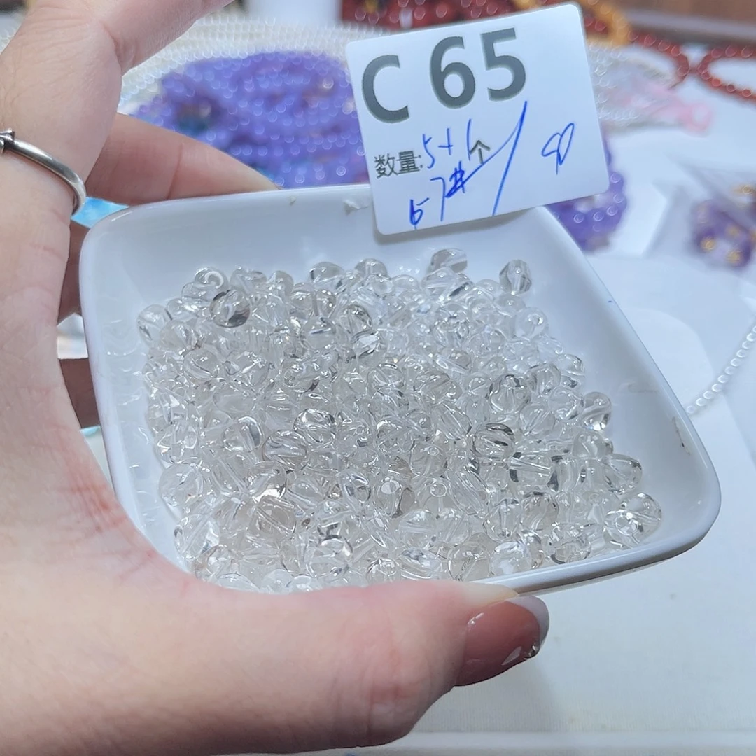 水晶未镶嵌珠宝半成品C65。