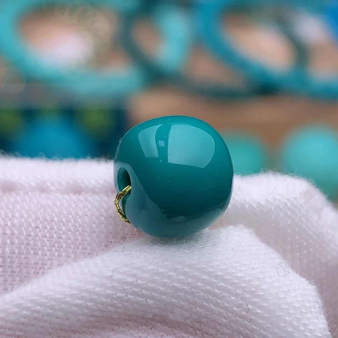 未镶嵌绿松石珠宝奇石8.3mm