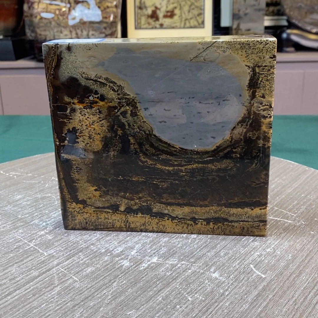 石材广西国画石草花石