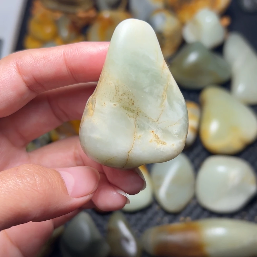 和田玉未镶嵌挂件A59