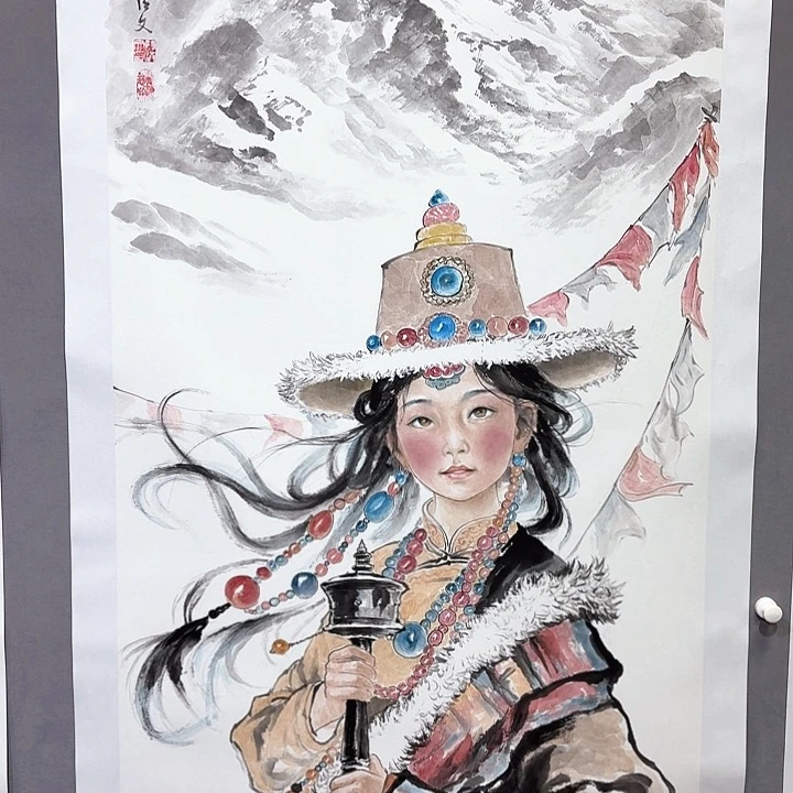 国画亲笔手绘放心去藏