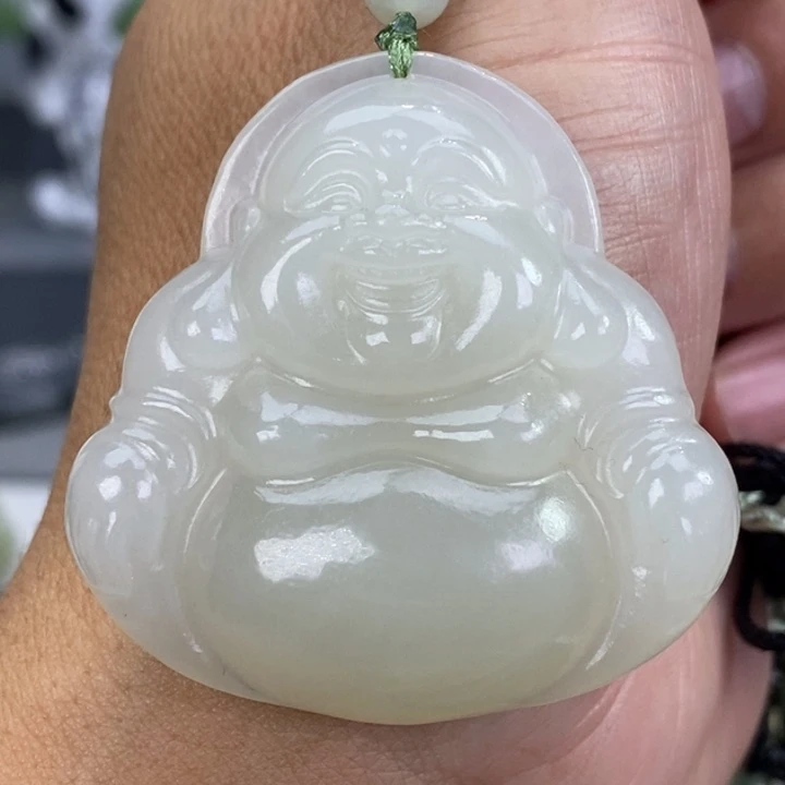 和田玉颈饰未镶嵌老*孩