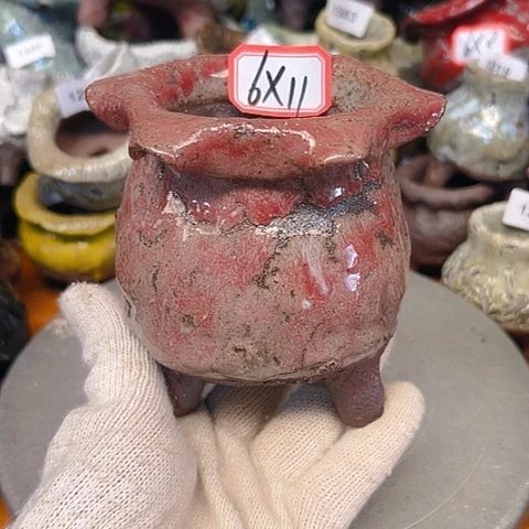 粗陶花盆手工花盆制作就这样