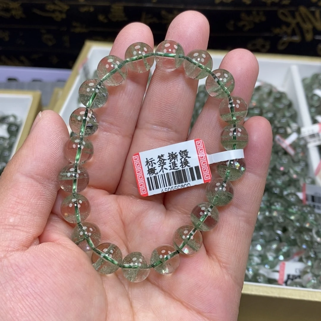 水晶绿幽灵手串未镶嵌A****9