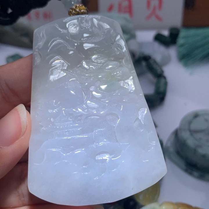 颈饰未镶嵌翡翠保真天然A货翡翠