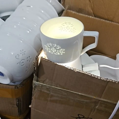 瓷玲珑咖啡杯3个微瑕疵