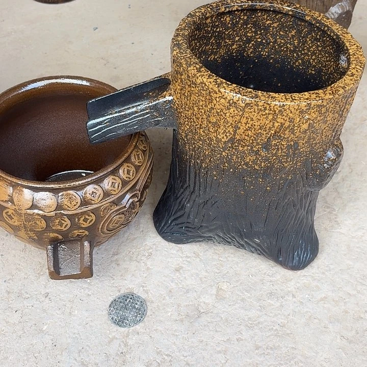 粗陶口径20/27，20/16进水口2.5厘米微瑕