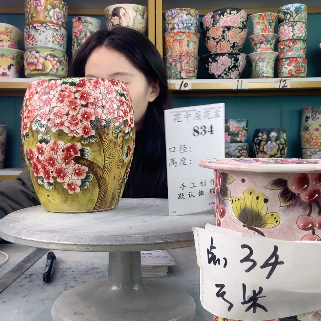 罐虹*景德镇手工瑕疵834