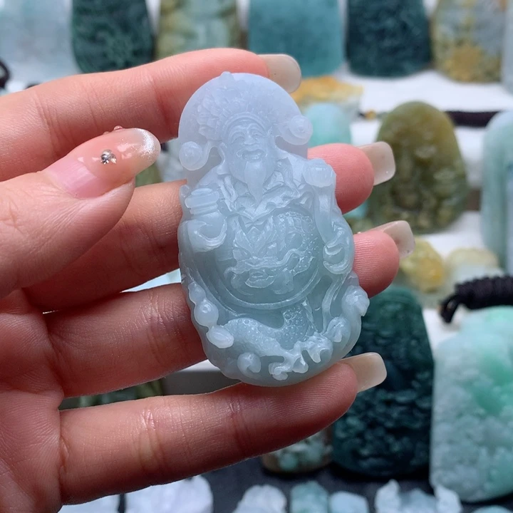 定制翡翠未镶嵌财神