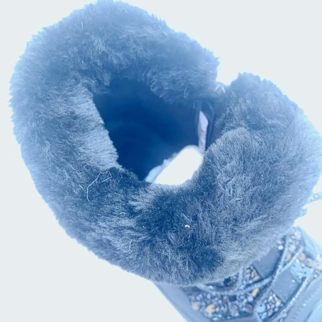 保暖防风卡通厚款冬季时尚雪地靴冬天加绒防水