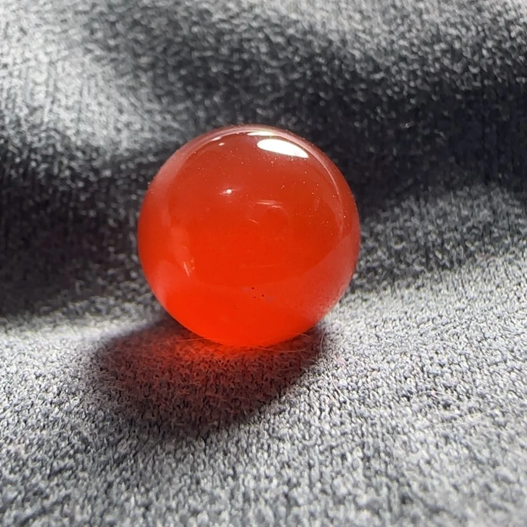 南红玛瑙11.3冰红圆珠未镶嵌A*y