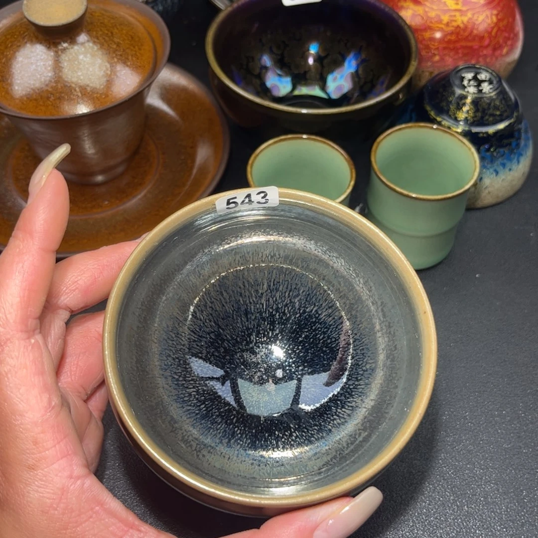 茶盏543建盏单盏放大漏……