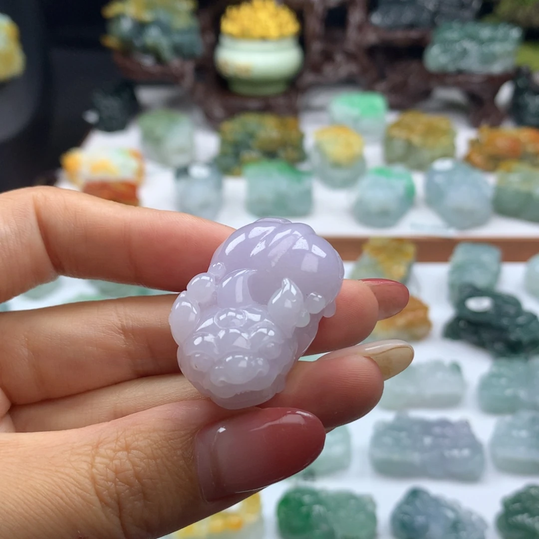 颈饰未镶嵌翡翠A20 大肚貔貅
