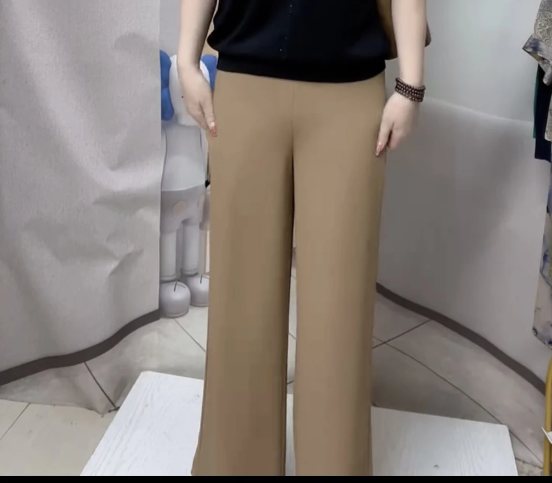 7635新款洋气高档阔腿裤