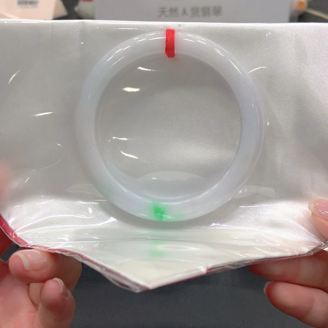 翡翠未镶嵌手镯60圈1号