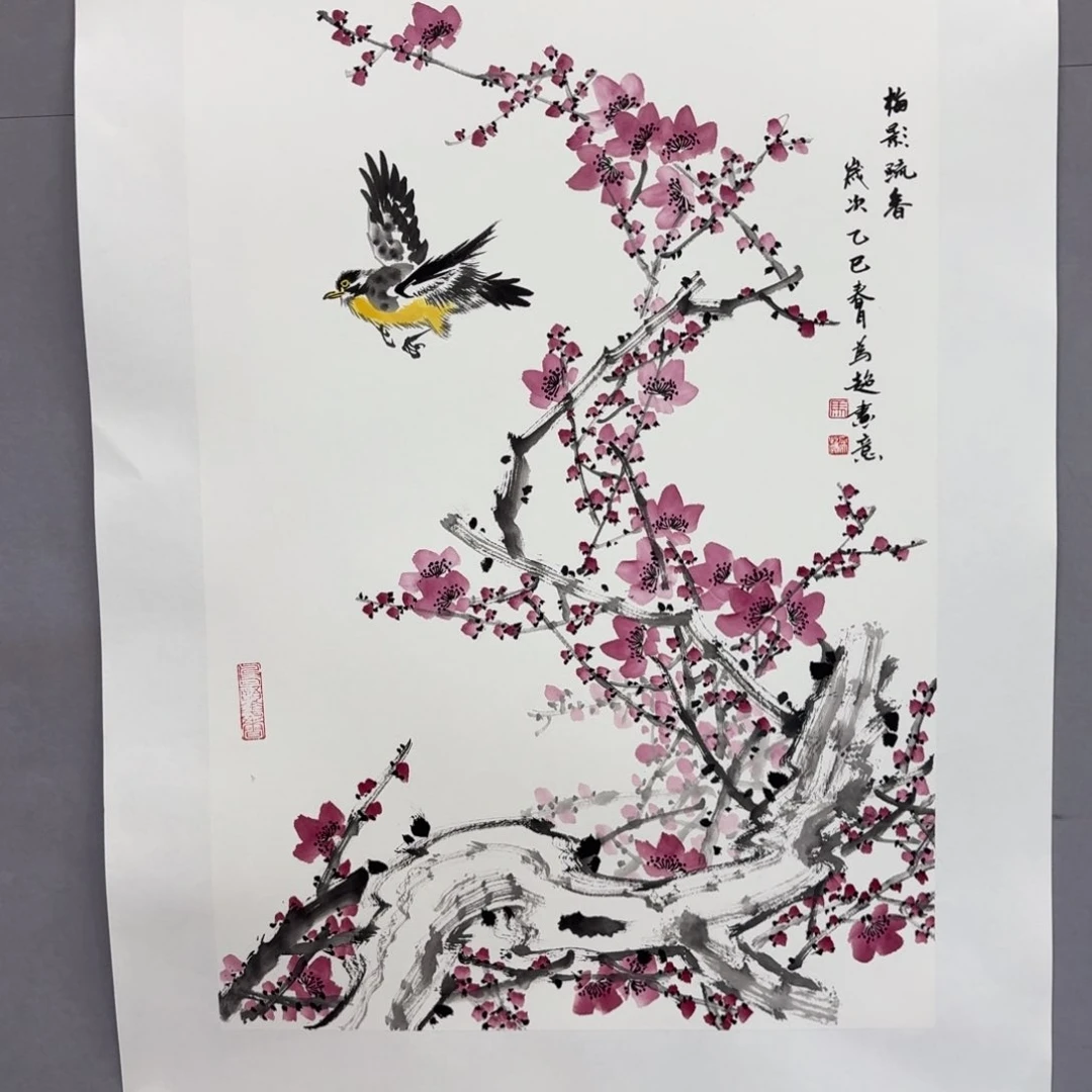 国画艺术家真人手绘