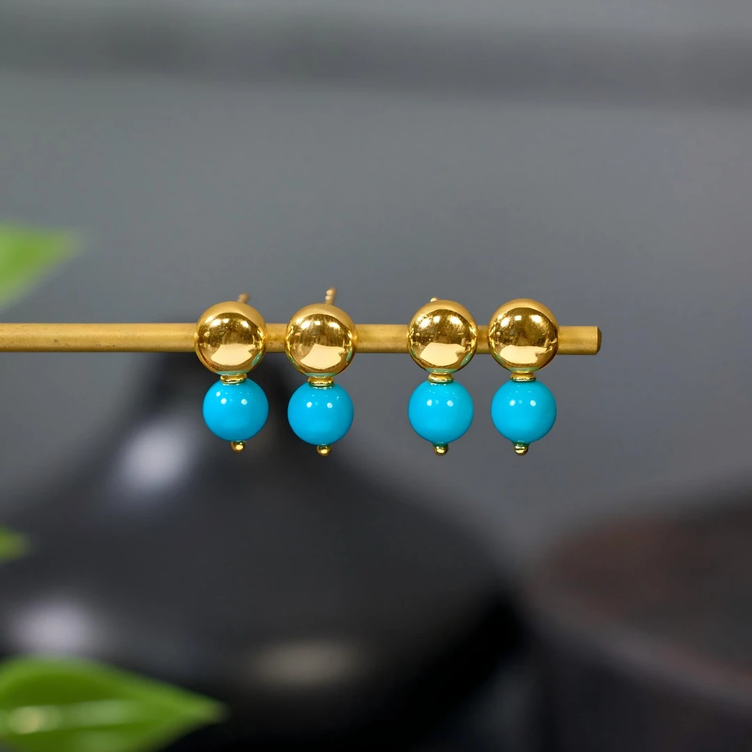 【歪歪】美松圆珠耳钉（卡6-7）（多样性发一） XB-H2249