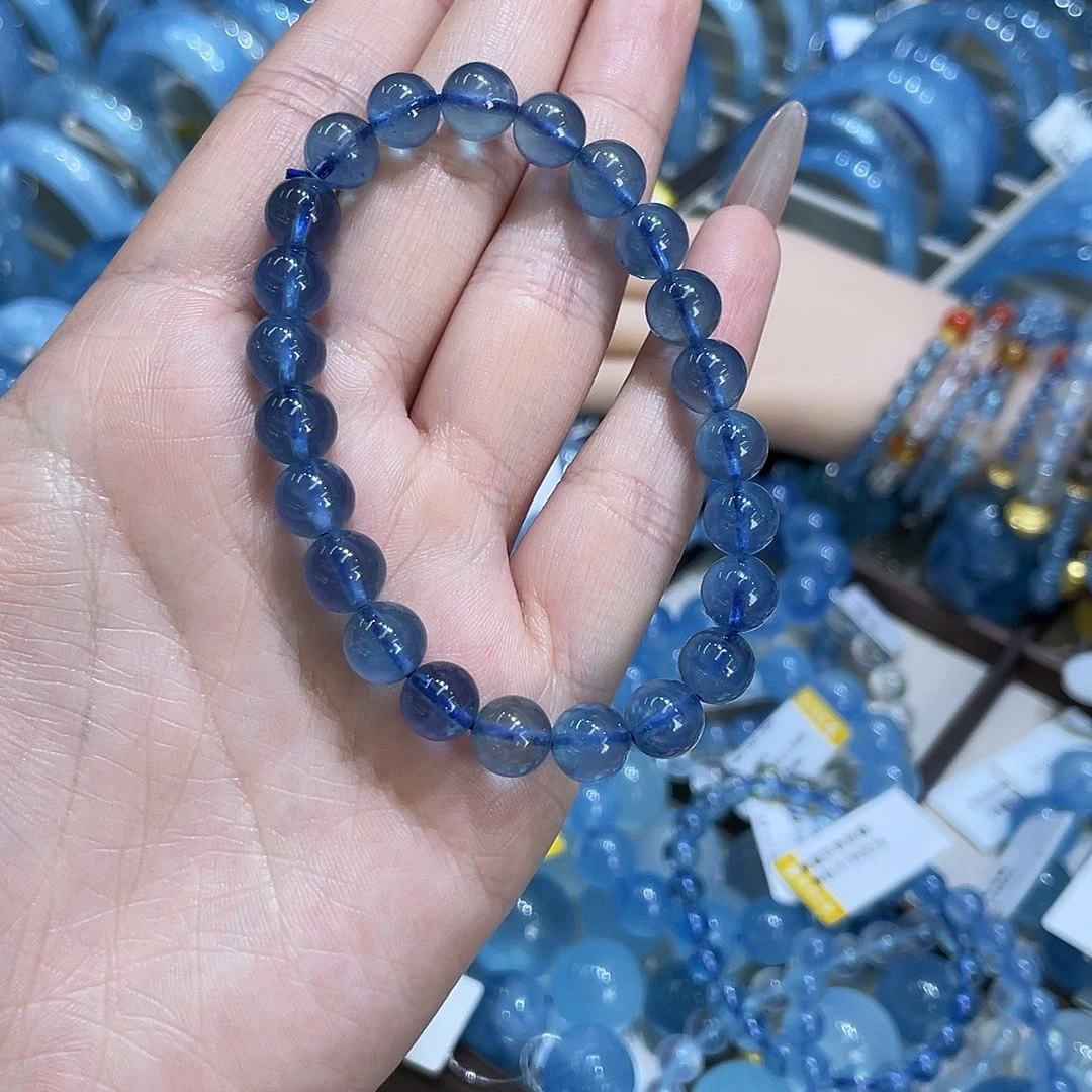 非金属蓝色海蓝手串