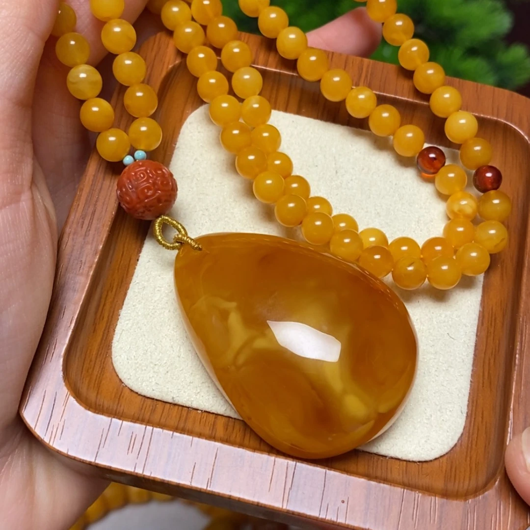【闪购商品】蜜蜡颈饰未镶嵌项链
