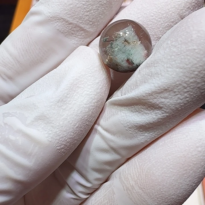 幽灵单珠10mm打孔定制不退换未镶嵌水晶H****喜