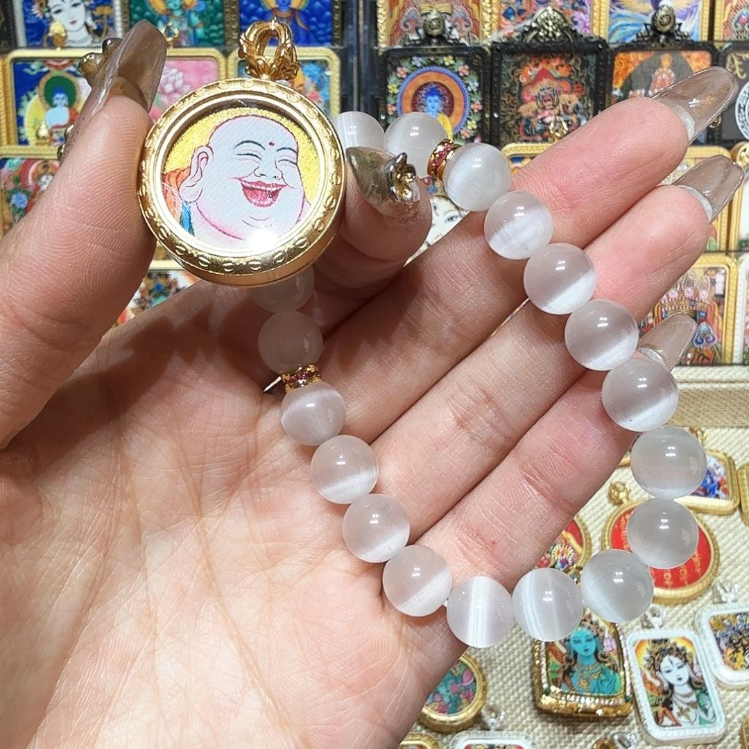 吊坠热贡纯手绘唐卡非遗文化